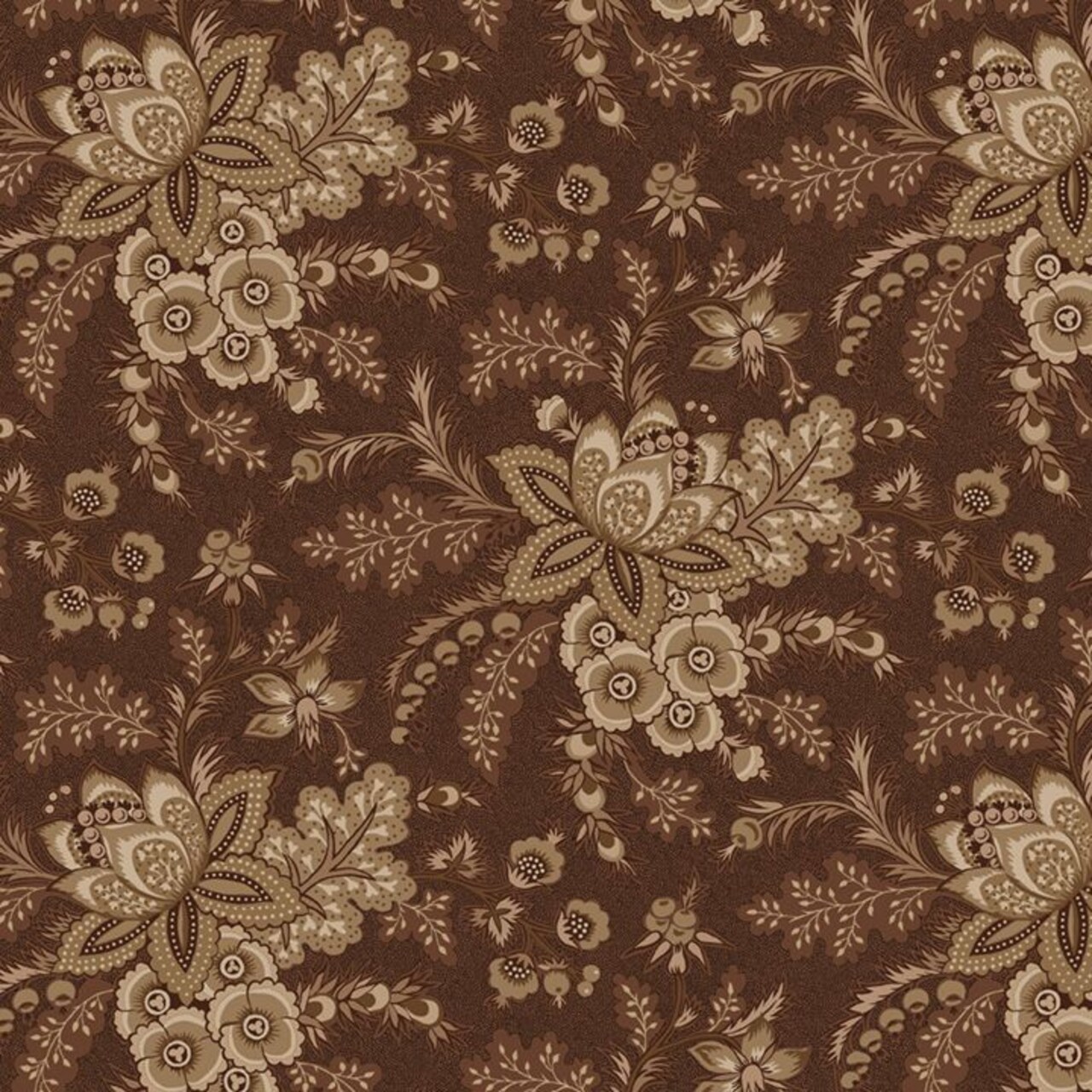 Fabric Marcus Brown Jacobean Arabella by the Quarter Yard R101513D-BROWN